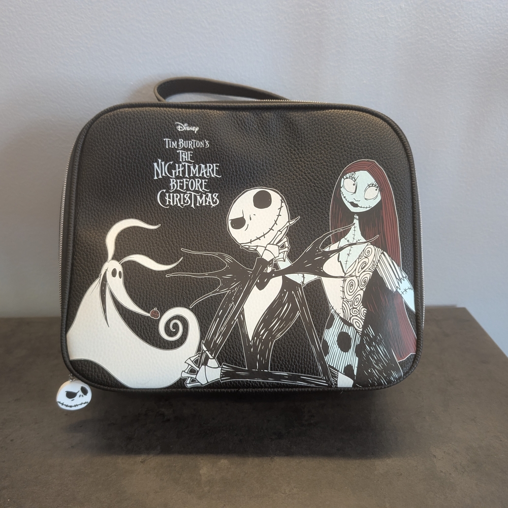 Nightmare Before Christmas Black Toiletry Bag